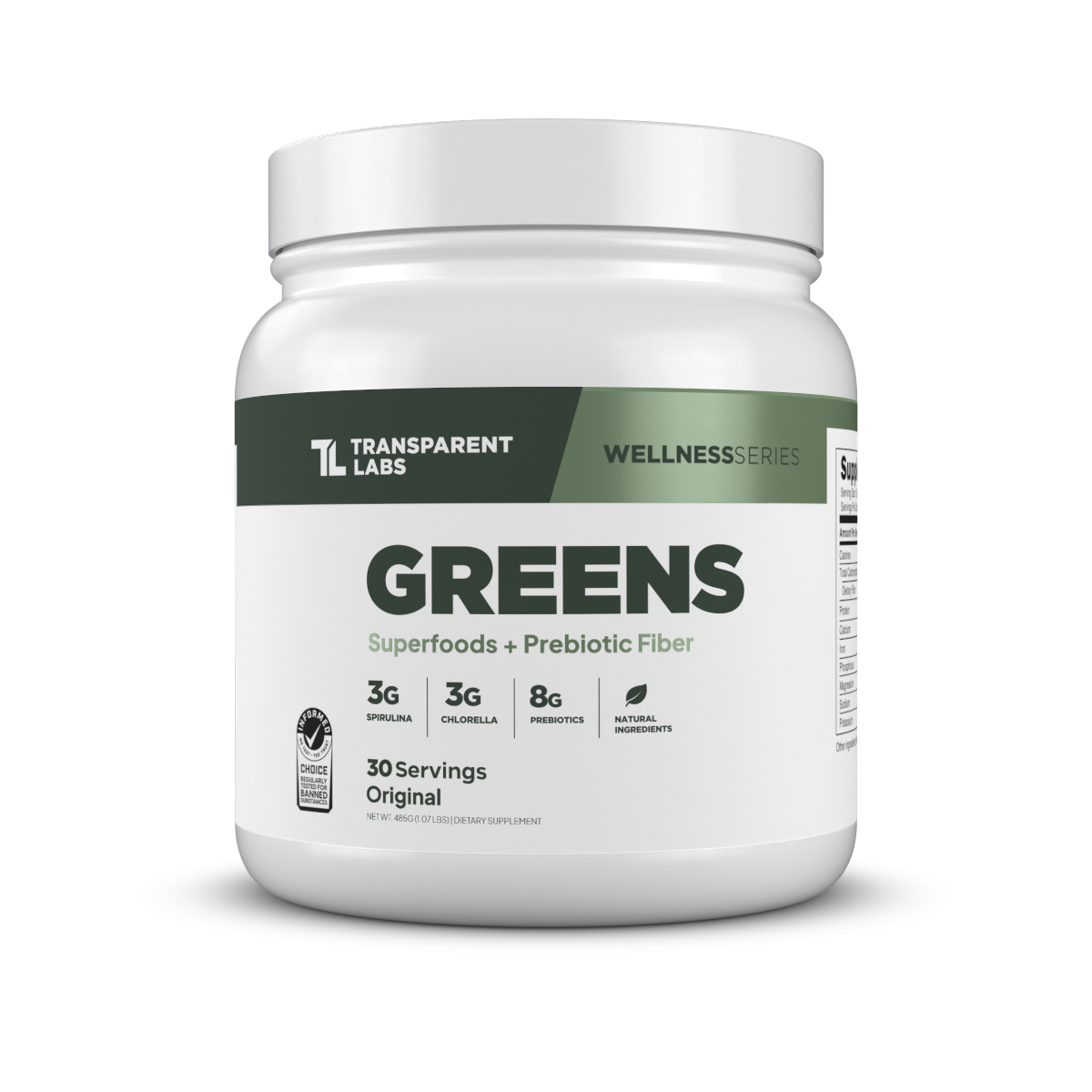 Transparent Labs Prebiotic Greens